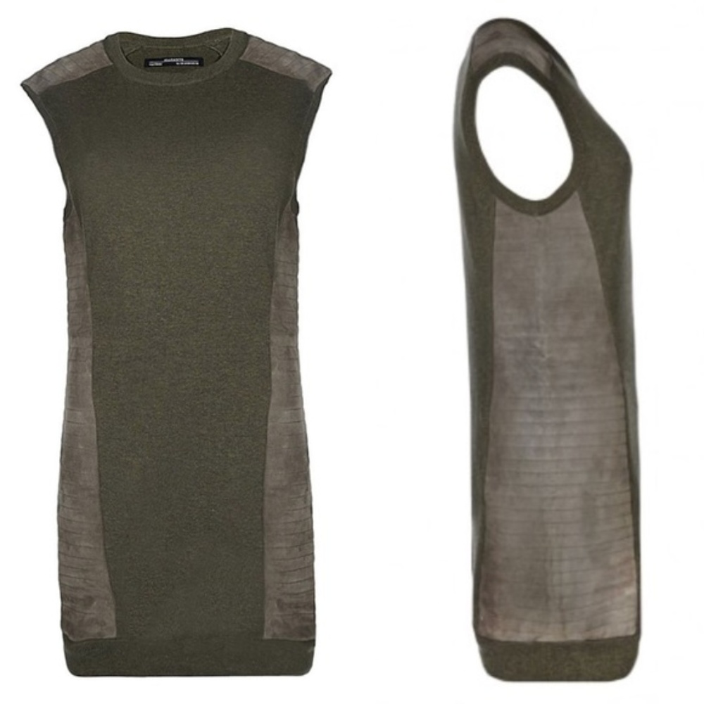 All Saints Sierre Dress Suede New 4